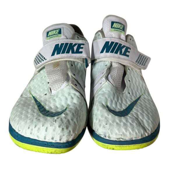 Nike Zoom High Jump HJ Elite White Green Track Shoes Men Size 13 FZ9636 100 - Picture 6 of 7